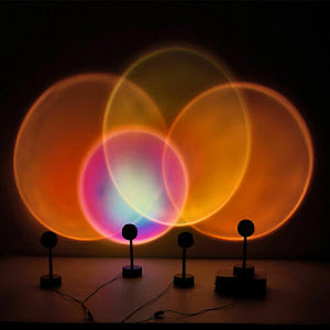 Lampa cu lupa videografie - efecte Sunset, Rainbow, Sunrise, Sun
