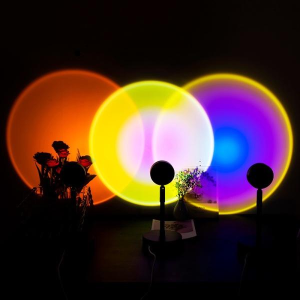 Lampa cu lupa videografie - efecte Sunset, Rainbow, Sunrise, Sun