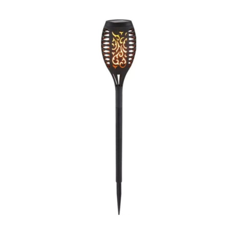 Set 4 x Lampa solara tip torta cu efect flacara 51.5 cm