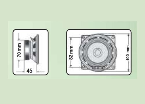 Set 2 x Difuzor auto Fony 4'', 10 cm , 60 W CTC- 407