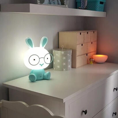 Lampa LED de veghe, 2.5 W, IP20, iepure albastru, roz