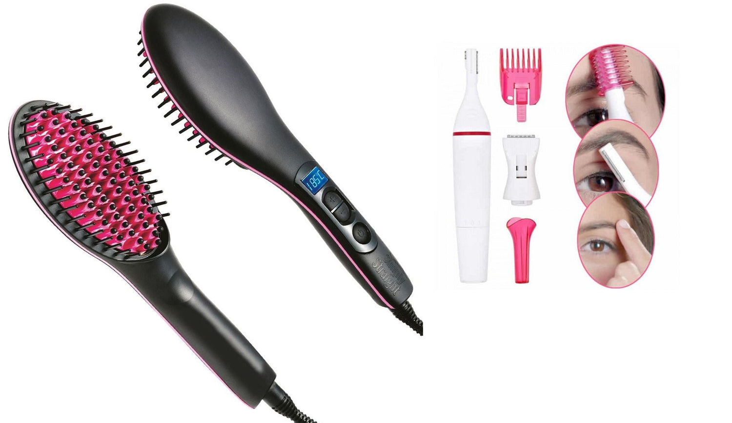Perie indreptat parul Straight Artifact + Trimmer electric Sweet Precision