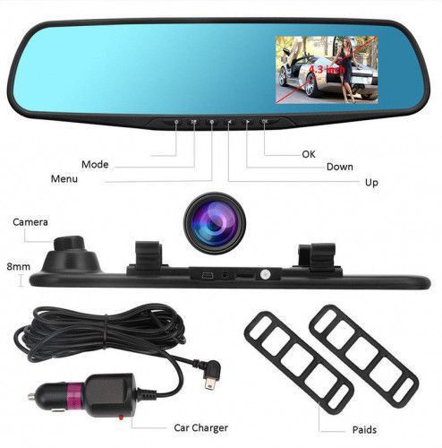Camera auto oglinda DVR FHD 1080P G-sensor WDR