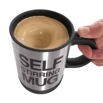 Cana inteligenta Self Stirring Mug, rosie, neagra sau albastra