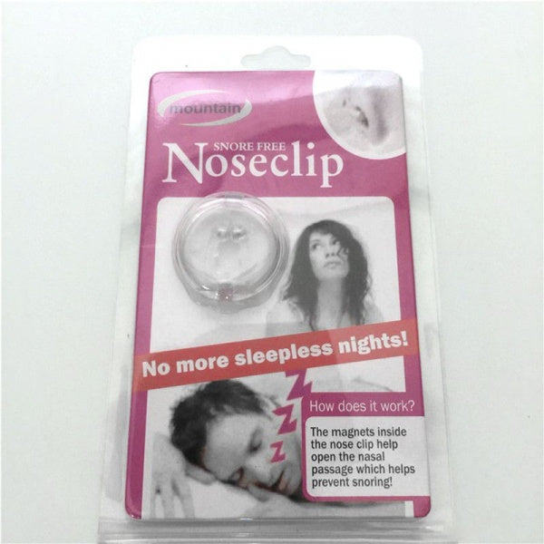 Set 2 x Clips magnetic impotriva sforaitului, silicon transparent
