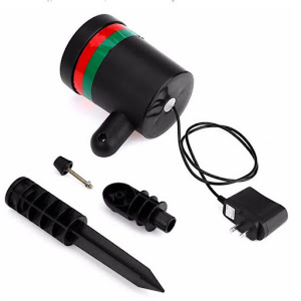 Set 2 x Proiector Laser Light cu lumini verzi si rosii pentru exteriorul casei