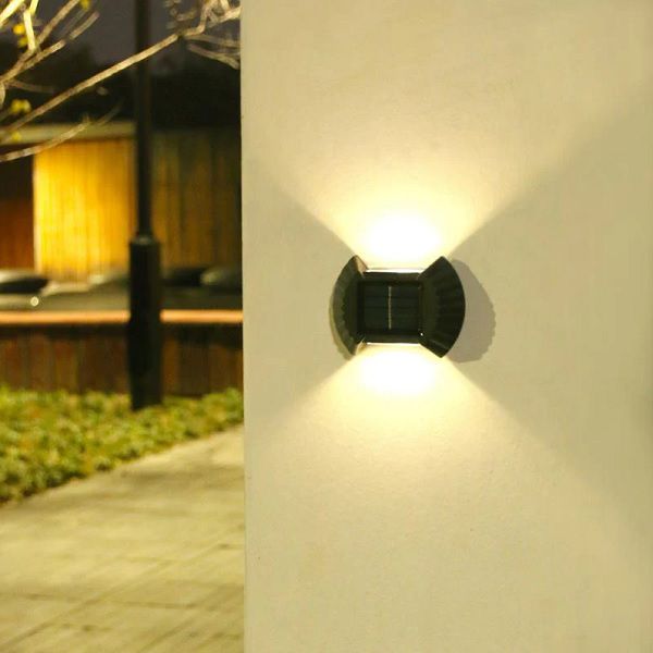 Set 4 lampi solare cu lumina bidirectionala