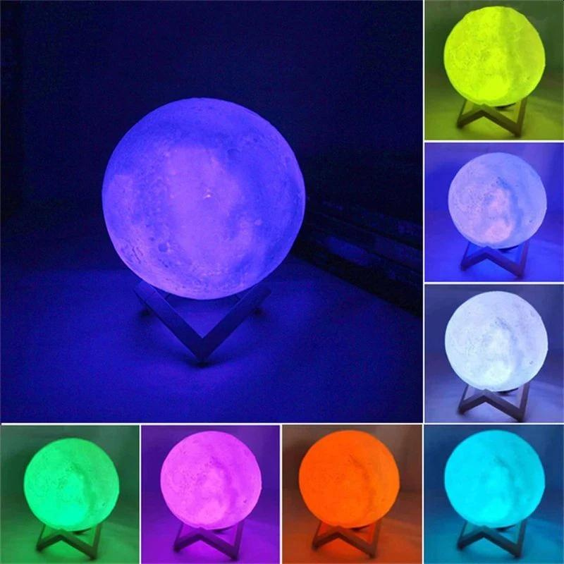 Lampa in forma de luna, 16 culori