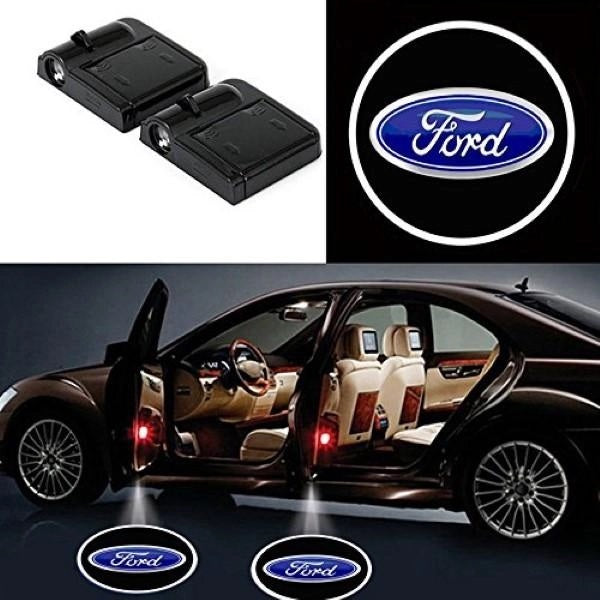 Set 2 holograme LED cu logo pentru portiere