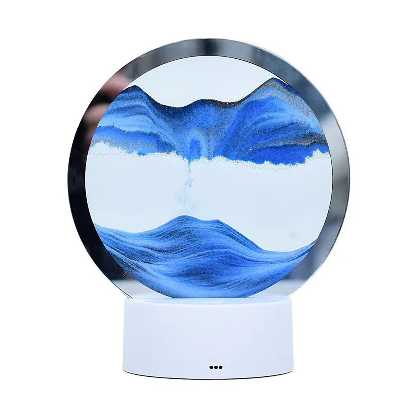 Lampa decorativa tip clepsidra, nisipuri miscatoare