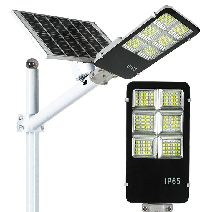 Lampa Incarcare Solara Jortan 400W, Telecomanda, Suport Metalic, Senzor de Miscare