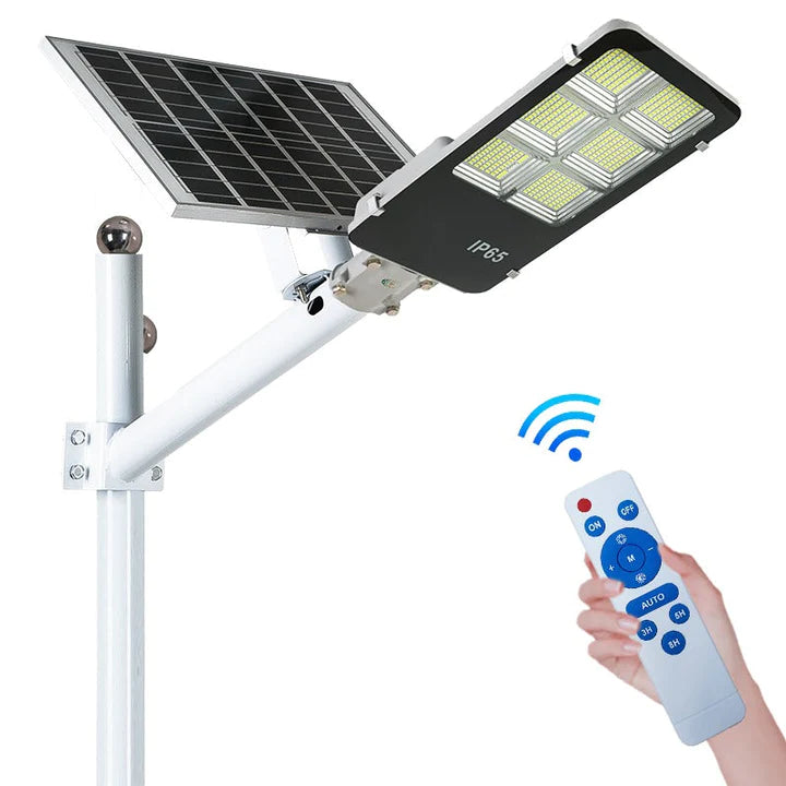 Lampa Incarcare Solara Jortan 400W, Telecomanda, Suport Metalic, Senzor de Miscare
