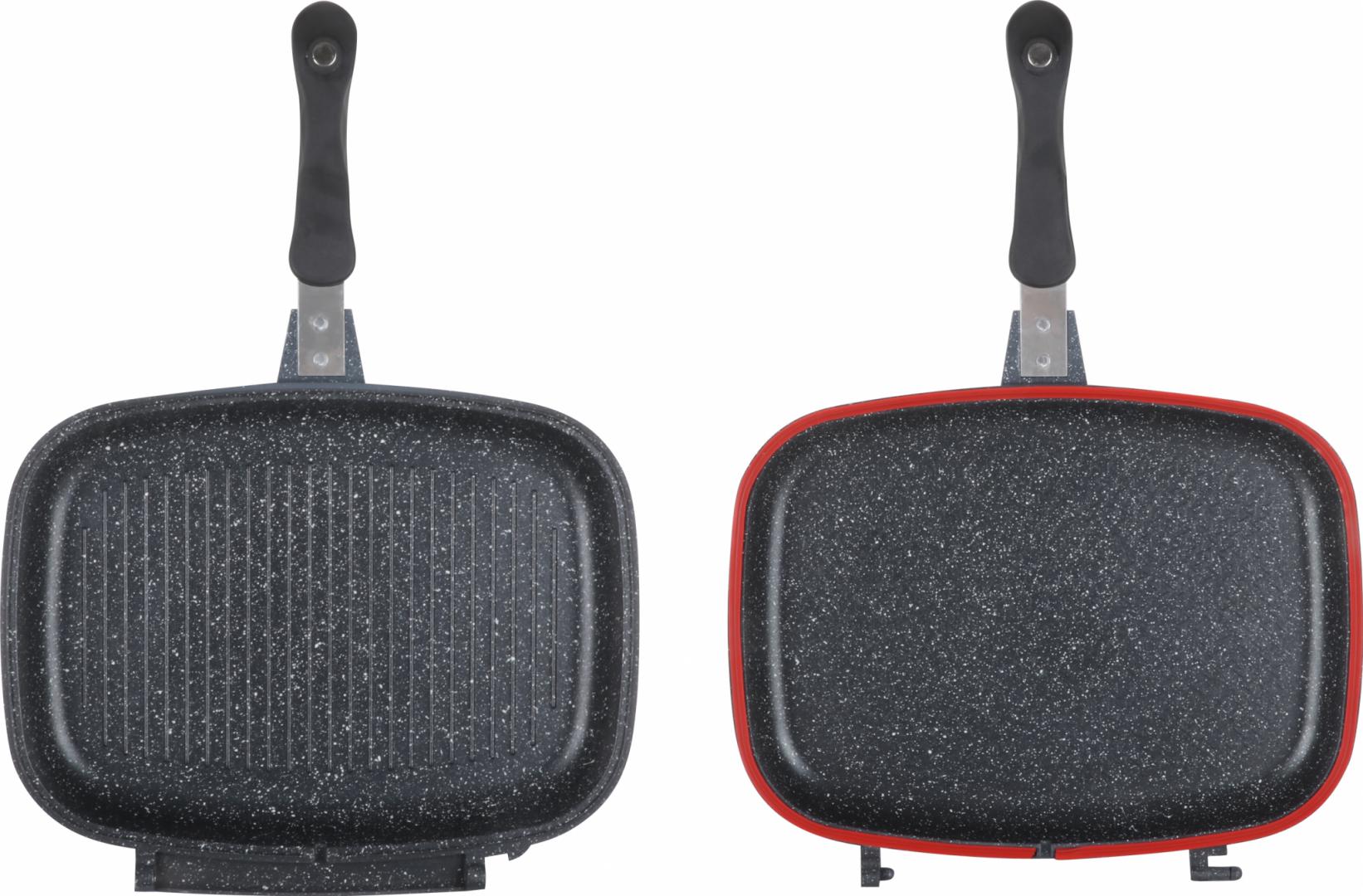 Tigaie Dubla Aluminiu 32x24x7.5cm, Grey Line, Imperial Stone