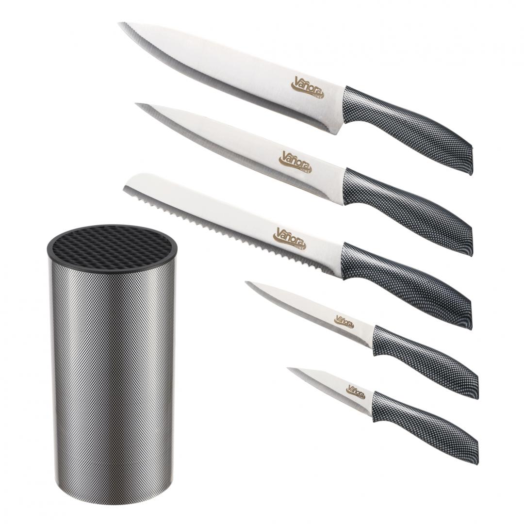 Set Cutite De Bucatarie 6 Piese, Grays, Vanora Home