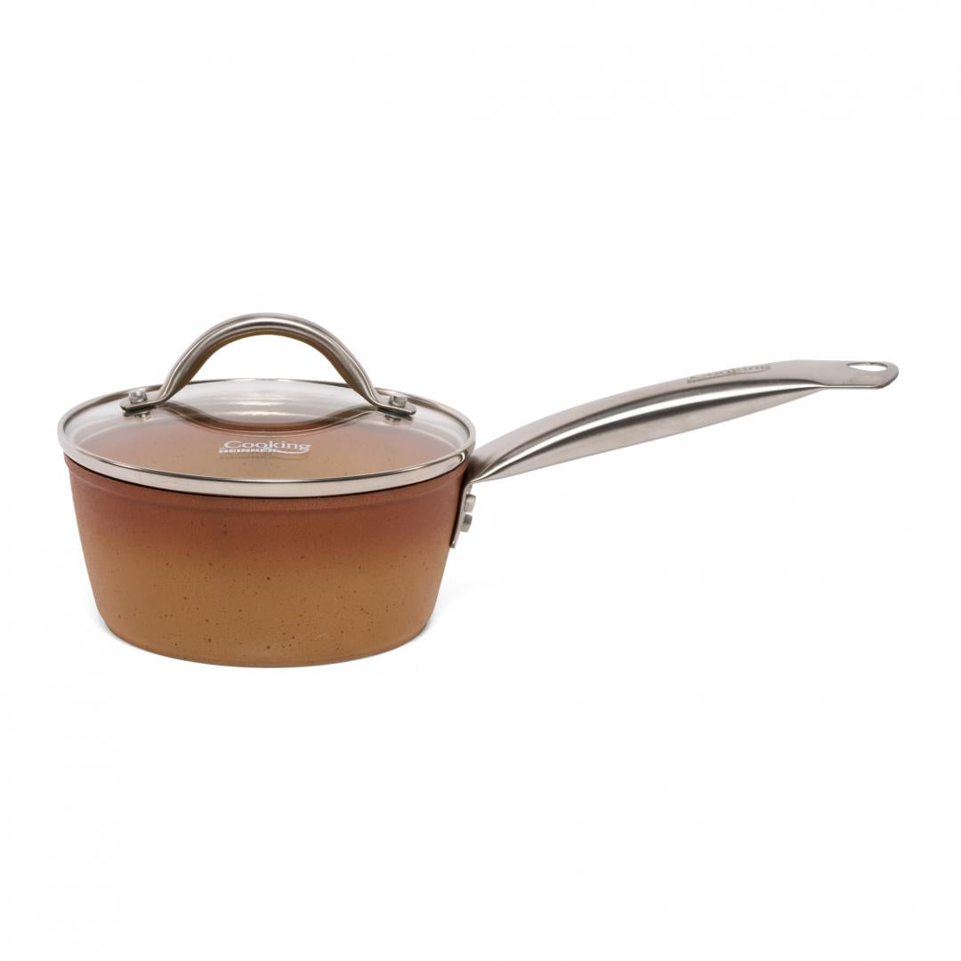 Caserola Aluminiu + Capac 16×7.5 Cm, 1.2l, Ceramica, Cooking By Heinner