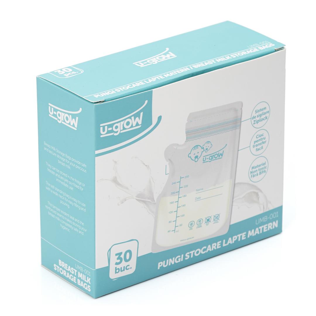 Pungi stocare lapte matern 30buc