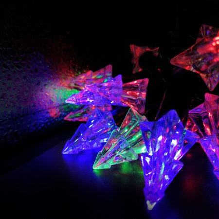 1+1 Gratis - Instalatie solara 50 Led braduti, multicolor