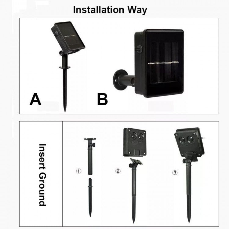 1+1 GRATIS - Instaltie solara 50 stelute, multicolor