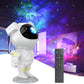 Proiector In Forma de Astronaut Permite Proiectarea Stelelor sau Galaxiilor, Alb