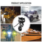 Set 2 x Proiectoare LED 50W cu Lupa Off-Road AutoREY® Auto/Moto SUV ATV Utilaje - tip Bufnita, 2 faze Alb si Galben