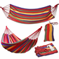 Pachet pentru vara: Hamac multicolor bumbac 180 x 80 cm +  Piscina gonflabila dreptunghiulara, 200x150x50cm + Boxa portabila MG-2 bluetooth CADOU