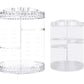 Organizator rotativ pentru cosmetice si bijuterii, UBX, plastic, 28x21.5 cm, transparent