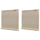 Set 2 jaluzele rulou din bambus, 90 x 180 cm
