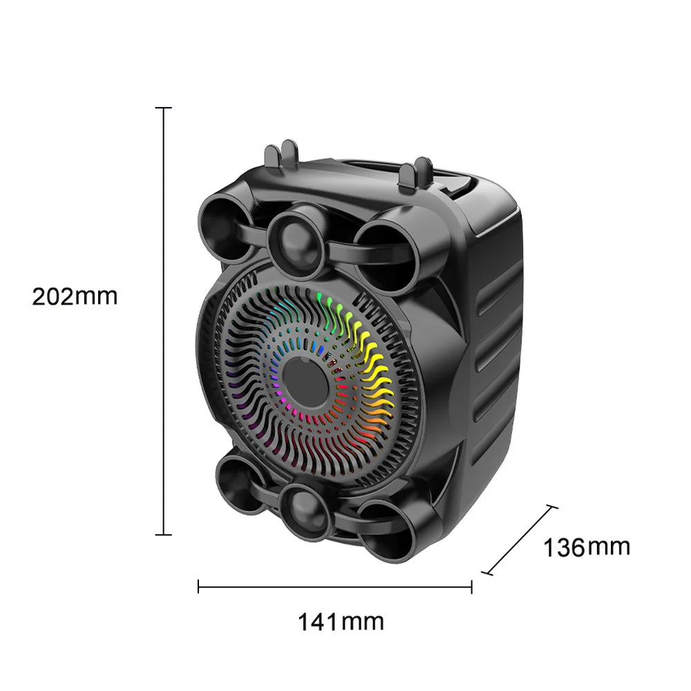 Boxă Bluetooth cu Sunet Stereo și Lumini RGB
