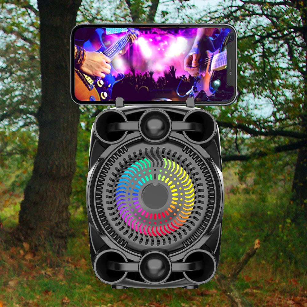 Boxă Bluetooth cu Sunet Stereo și Lumini RGB