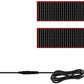 Set 2x Ecrane LED Flexibile Mari pentru Mașini și Camioane – Programabile cu Telecomandă, Afișaj Dinamic 80x17 cm