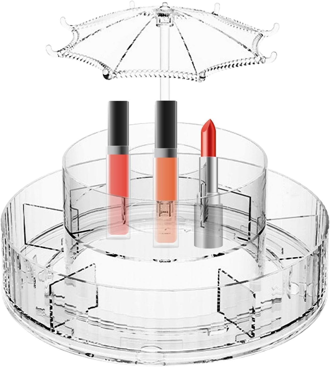 Organizator Cosmetice Rotativ 360° cu Design Elegant – Suport de Machiaj Multifunctional
