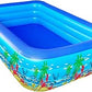 Piscina Dreptunghiulara Gonflabila, 300x170x54cm, 2300 litri, Material foarte rezistent, Albastru, Instalare rapida