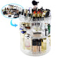 Organizator rotativ pentru cosmetice si bijuterii, UBX, plastic, 28x21.5 cm, transparent