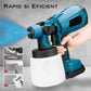Pistol de Vopsit, 2 Acumulatori de 24V, Rezervor 800mL, 650mL/min, Trusa Depozitare