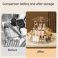Organizator Cosmetice Rotativ 360° cu Design Elegant – Suport de Machiaj Multifunctional