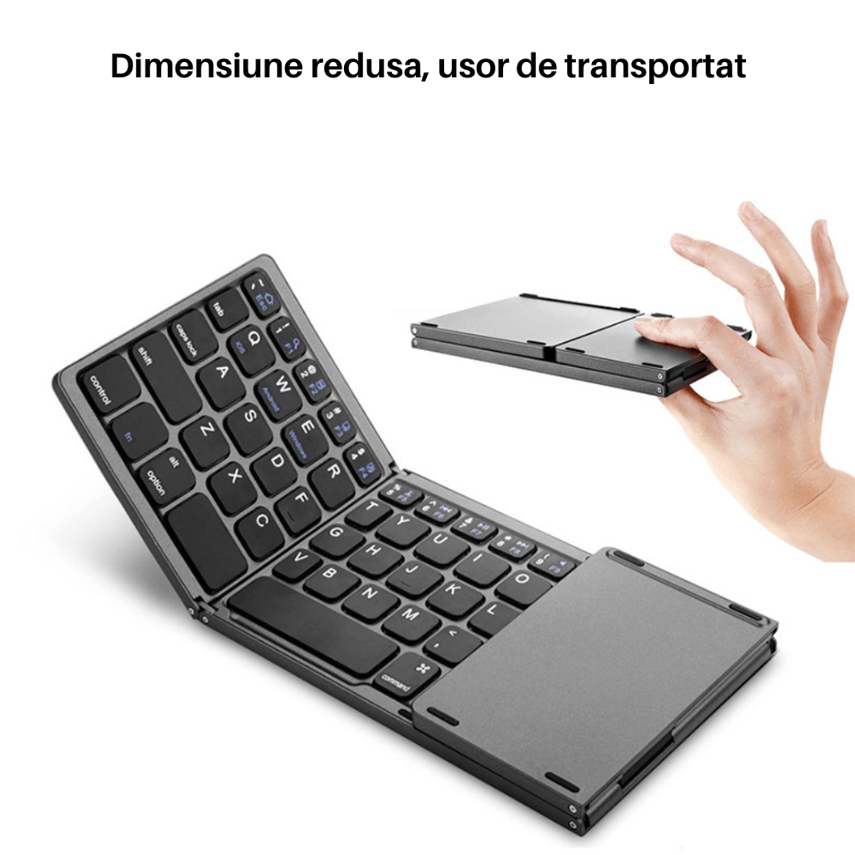 Mini Tastatura Bluetooth Pliabila cu Touchpad Integrat GUP B033