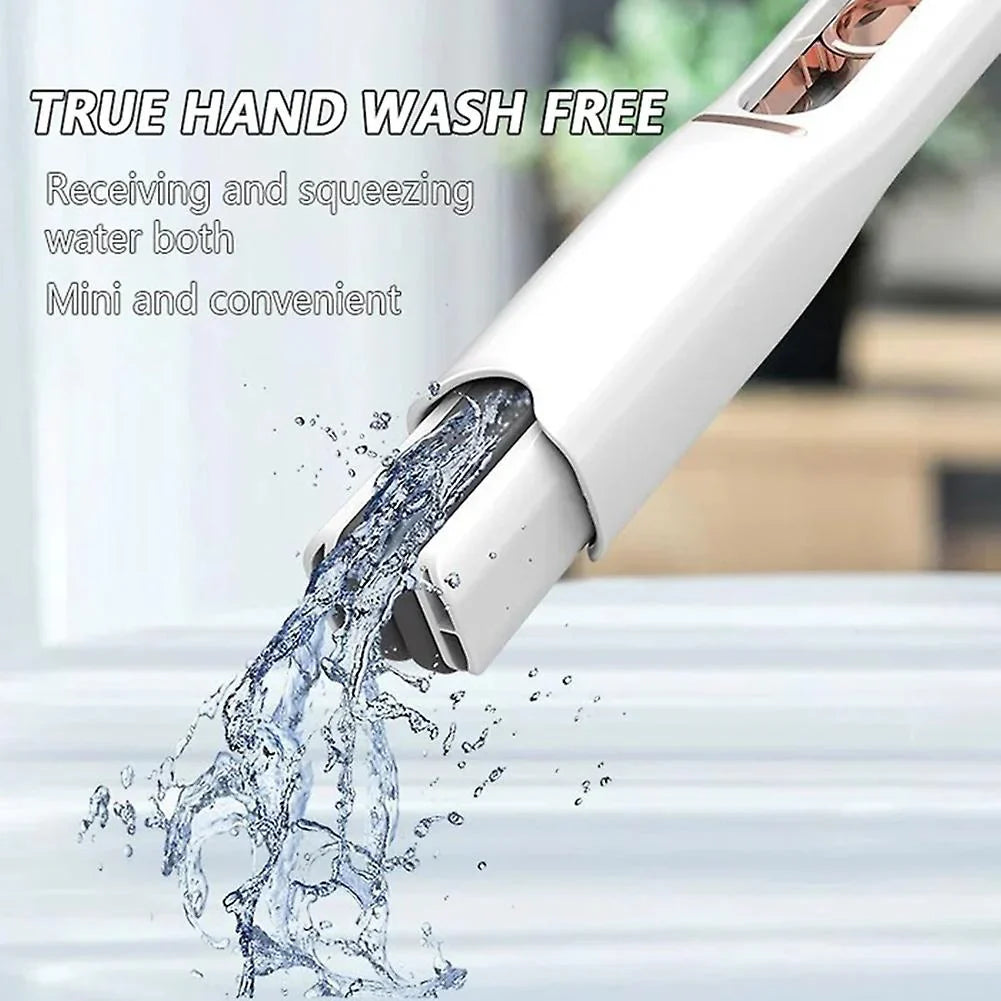 Pachet Mop pivotant cu maner reglabil, cu microfibre + Mini mop portabil, sistem anti scurgere, pentru diferite suprafete si geamuri