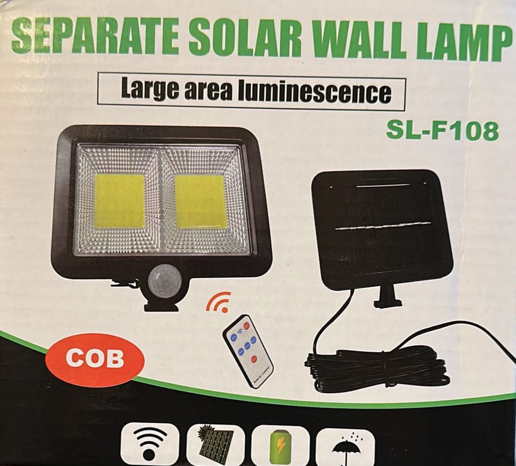 Set 6 Lampi solare Led SL-F108 Cob cu senzor de miscare+telecomanda