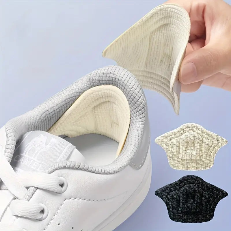 Set 2 Branturi adezive pentru calcaie, Panza, Negru