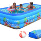 Piscina Dreptunghiulara Gonflabila, 300x170x54cm, 2300 litri, Material foarte rezistent, Albastru, Instalare rapida