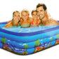 Piscina Dreptunghiulara Gonflabila, 300x170x54cm, 2300 litri, Material foarte rezistent, Albastru, Instalare rapida