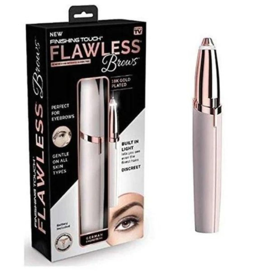 Pachet pentru infrumusetare: Pila electrica pentru calcaie + Epilator reincarcabil pentru femei, cu tehnologie Sensa Light + Epilator sprancene Flawless Brows CADOU