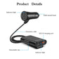 Incarcator auto, BOMSTOM,, 4 Porturi USB, Fast charge, Lungime cablu 1.7m, Negru