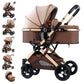 Carucior 2in1 - Pliabil cu un singur buton - Model de lux