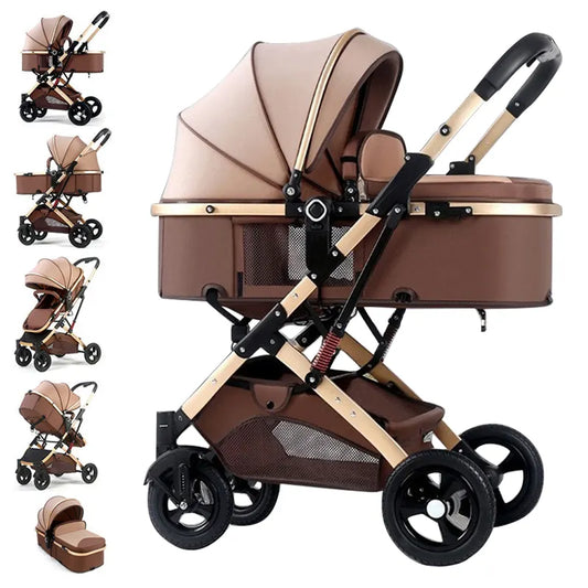 Carucior 2in1 - Pliabil cu un singur buton - Model de lux