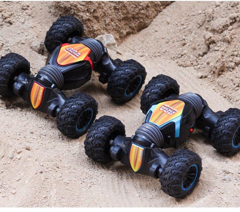 Masinuta Pentru Cascadorii, Cu Tractiune Integrala, Control Din Telecomanda, Negru/Portocaliu