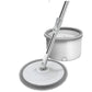 Set de mop rotativ complet, functie de auto-spalare, compartimente separate pentru apa curata si murdara, inclusiv robinet pentru evacuarea apei