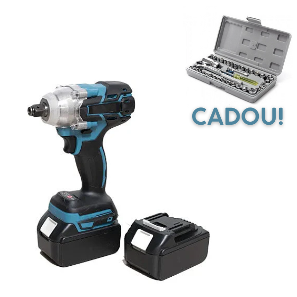 Trusa Bormasina de Impact si Insurubat Dasgut cu 2 acumulatori, 48V , Plus Geanta Transport + Trusa 40 de chei tubulare CADOU