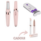 Pachet pentru infrumusetare: Pila electrica pentru calcaie + Epilator reincarcabil pentru femei, cu tehnologie Sensa Light + Epilator sprancene Flawless Brows CADOU