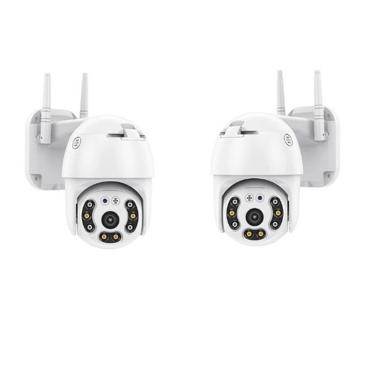 Pachet 2 x camera supraveghere WIFI, 2MP, FULL HD, vedere color noaptea, Micro SD, Rotire 360, detectie forma umana